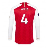 Arsenal Benjamin White #4 Hemmatröja 2023-24 Långa ärmar